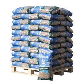 Granulés de bois EO2 Premium – Palette de 66 sacs de 15 kg (990 kg)