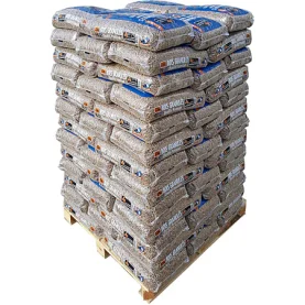 Granulés de bois Woodstock Premium DINplus NF – Palette de 66 sacs de 15 kg (990 kg)