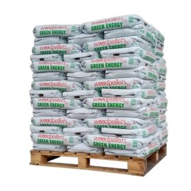 Granulés de bois Green Energy DINplus ENplus A1 – Palette de 65 sacs de 15 kg (975 kg)