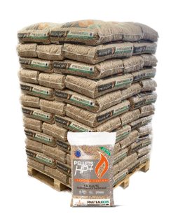 Pellets de bois Piveteau ENplus A1 – Palette 72 sacs de 15 kg (1080 kg)