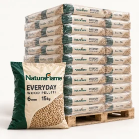 Granulés de bois NaturaFlame Everyday 6 mm – Palette de 990 kg